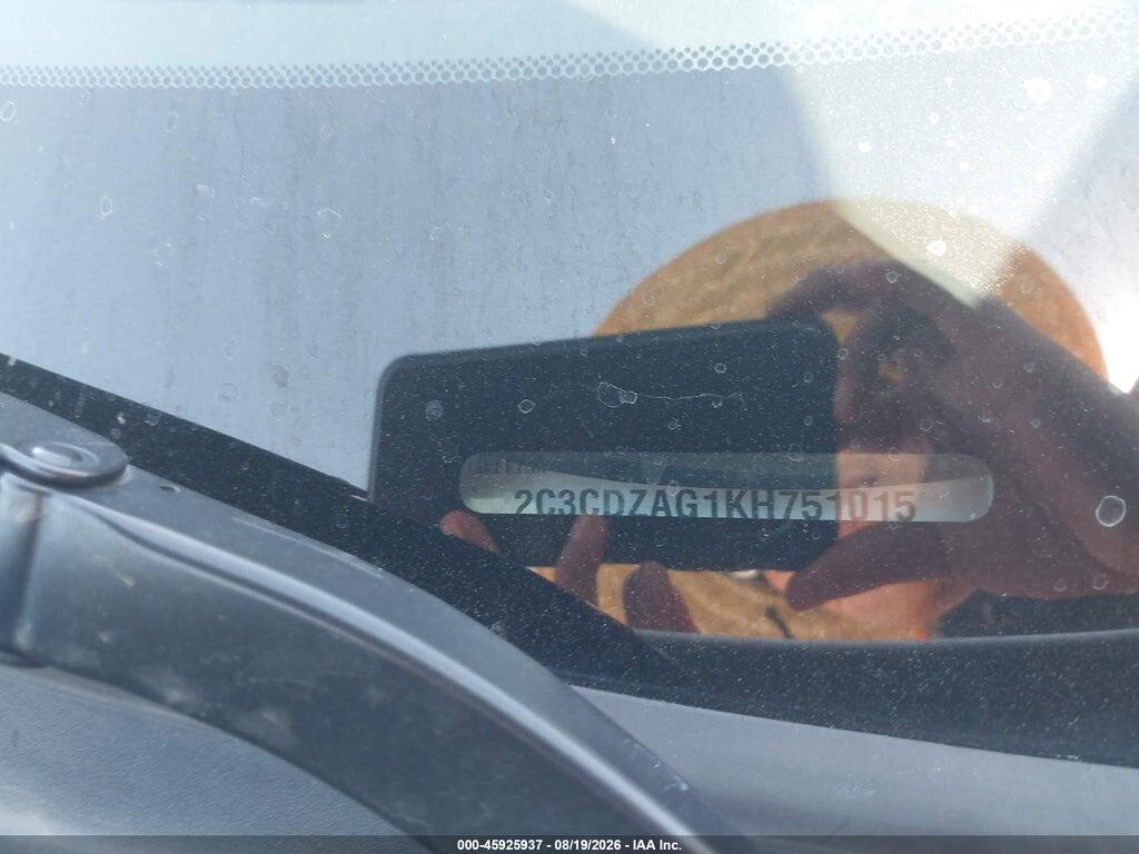 2C3CDZAG1KH751015 2019 DODGE CHALLENGER photo no. 9