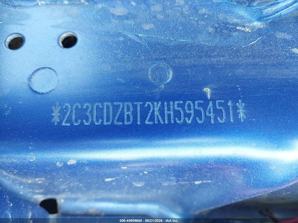 2C3CDZBT2KH595451 2019 DODGE CHALLENGER photo no. 9