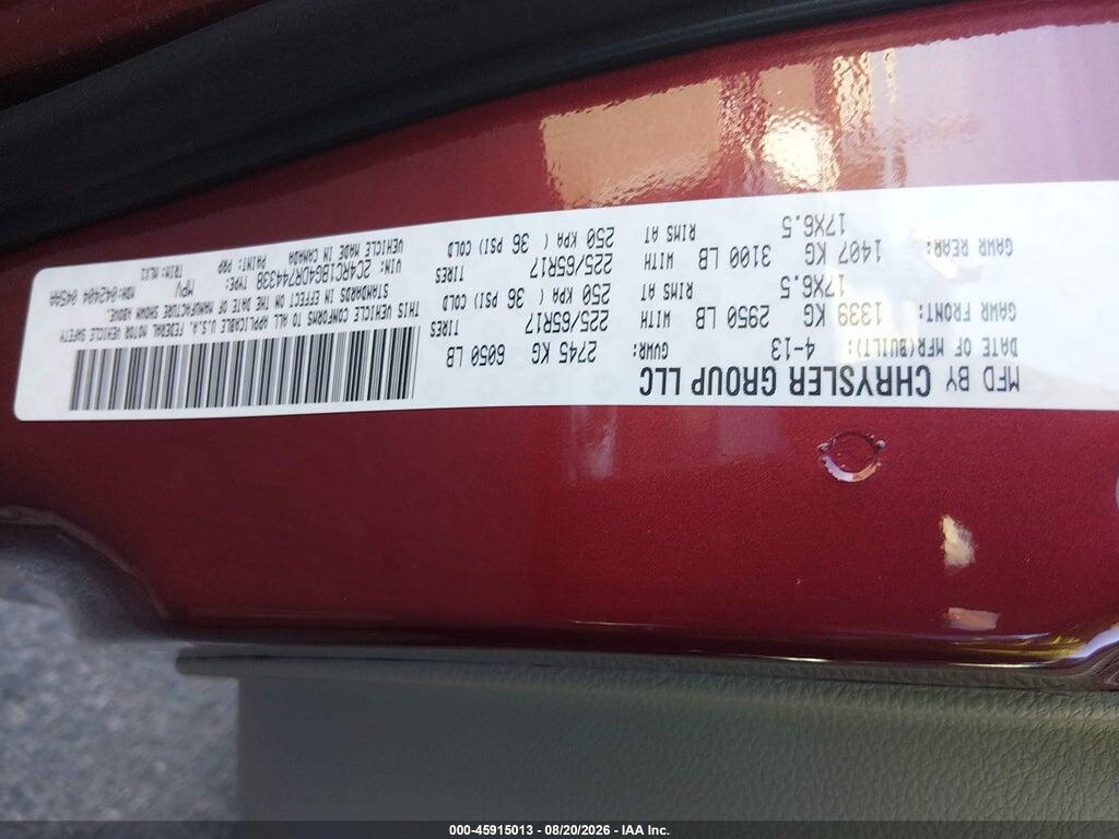 2C4RC1BG4DR744338 2013 CHRYSLER TOWN & COUNTRY photo no. 9