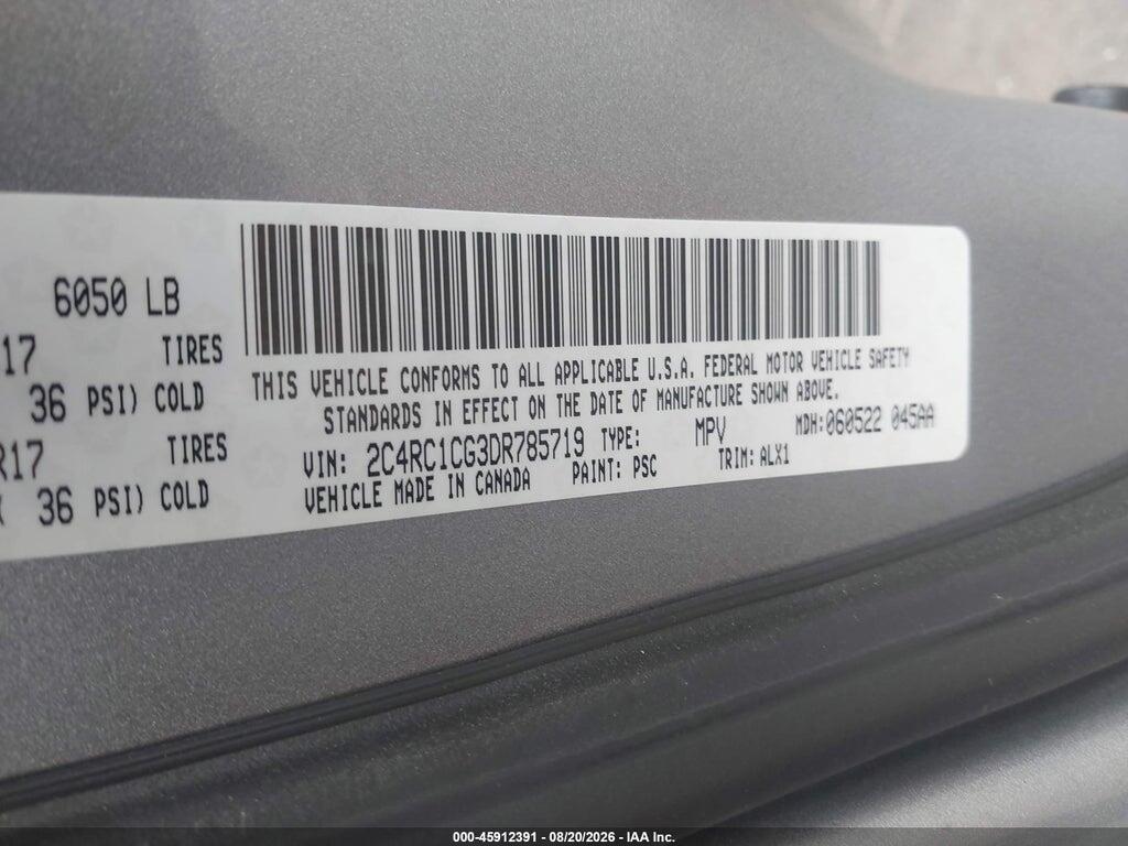 2C4RC1CG3DR785719 2013 CHRYSLER TOWN & COUNTRY photo no. 9