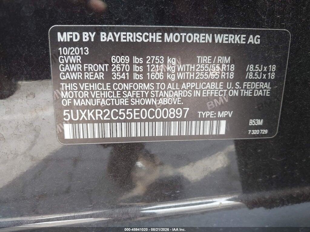 5UXKR2C55E0C00897 2014 BMW X5 photo no. 9