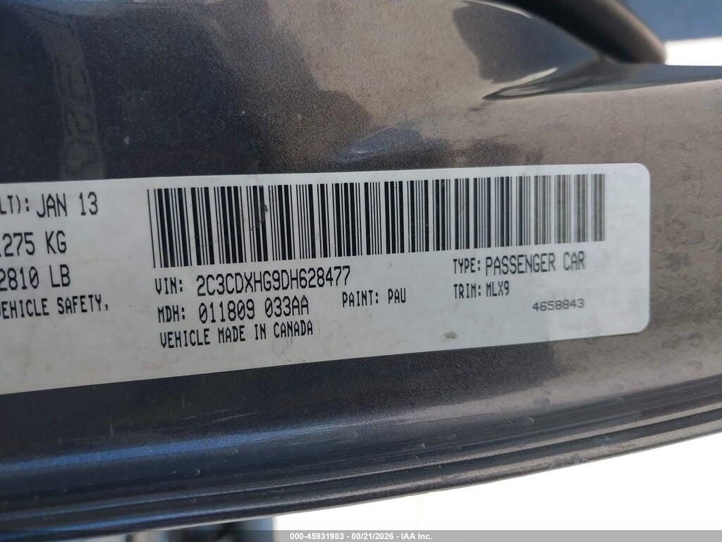 2C3CDXHG9DH628477 2013 DODGE CHARGER photo no. 9