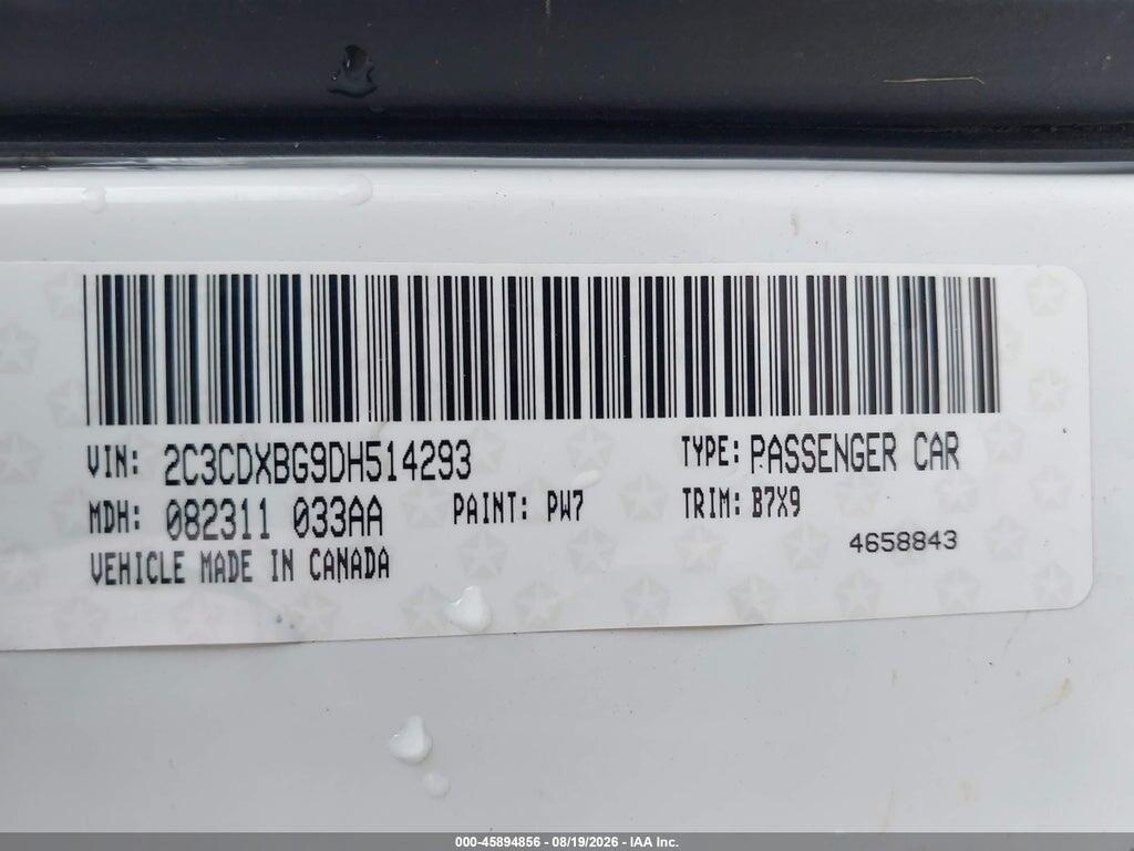 2C3CDXBG9DH514293 2013 DODGE CHARGER photo no. 9