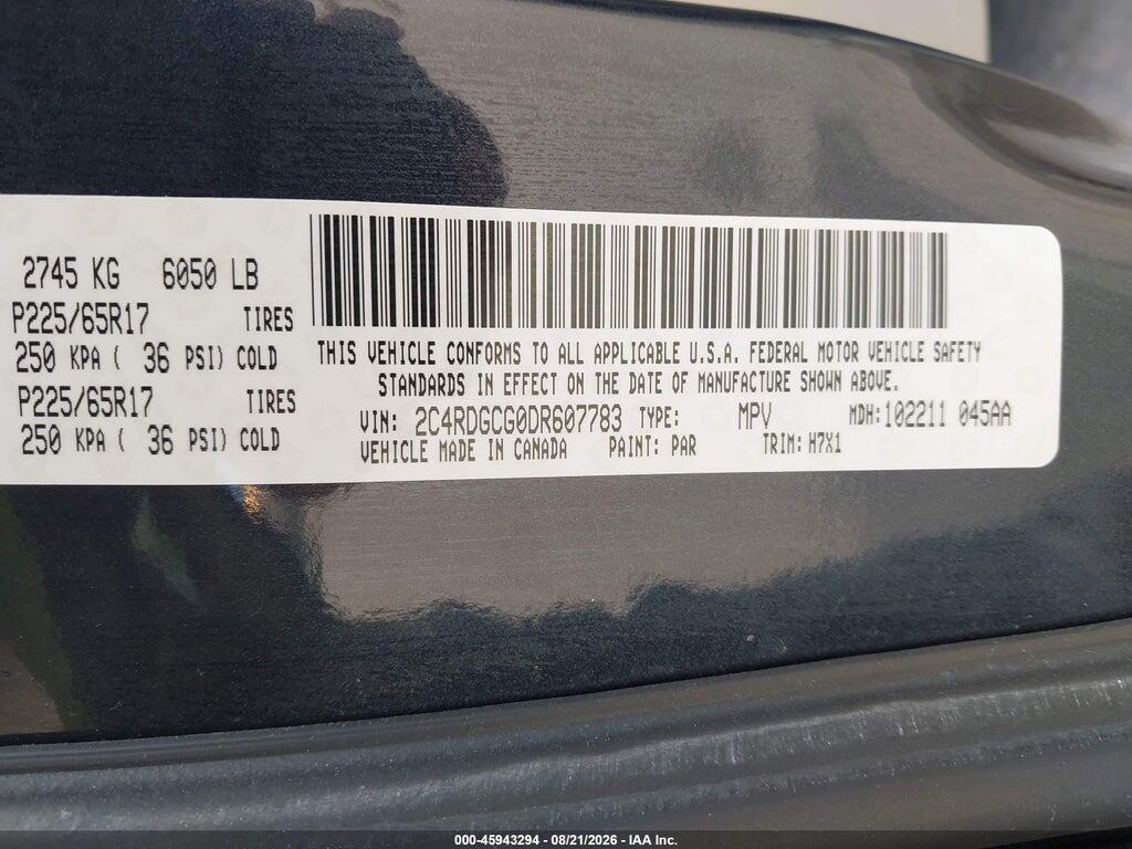 2C4RDGCG0DR607783 2013 DODGE GRAND CARAVAN photo no. 9