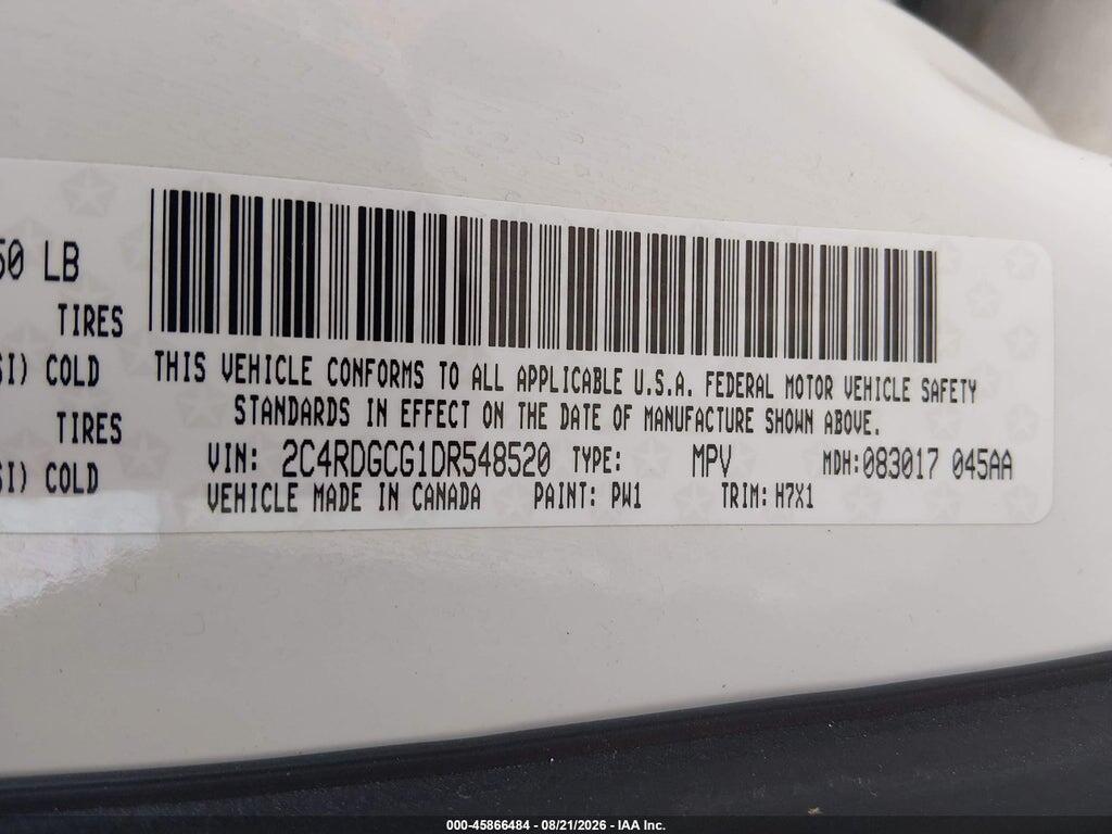 2C4RDGCG1DR548520 2013 DODGE GRAND CARAVAN photo no. 9