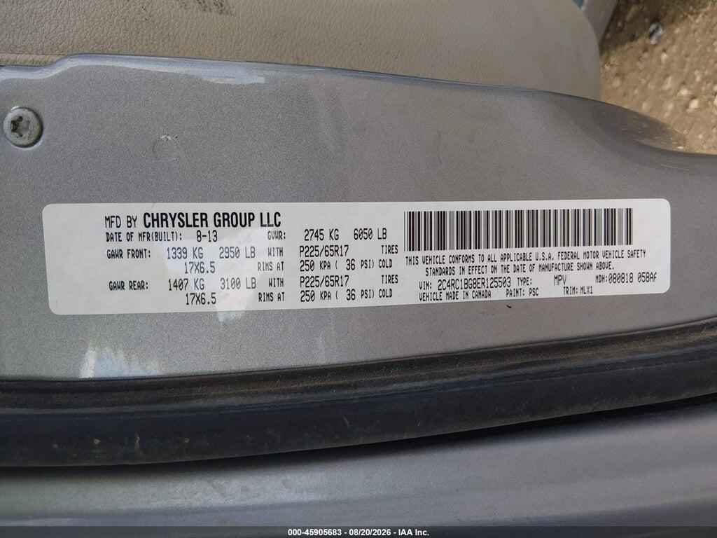 2C4RC1BG8ER125503 2014 CHRYSLER TOWN & COUNTRY photo no. 9