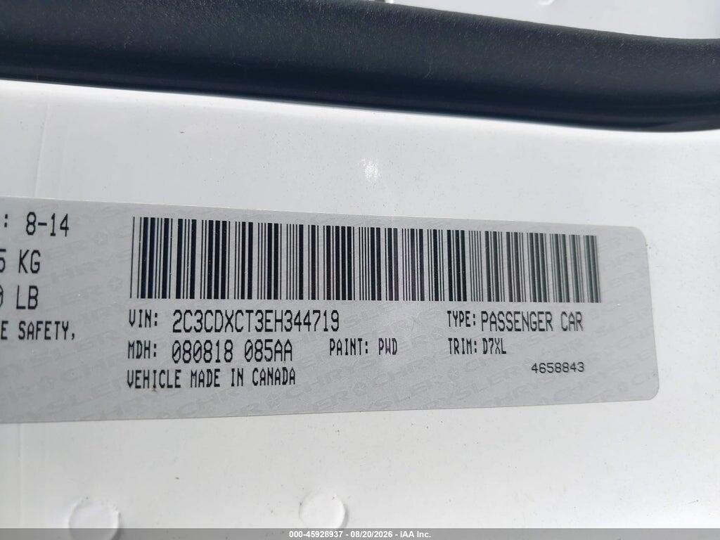 2C3CDXCT3EH344719 2014 DODGE CHARGER photo no. 9