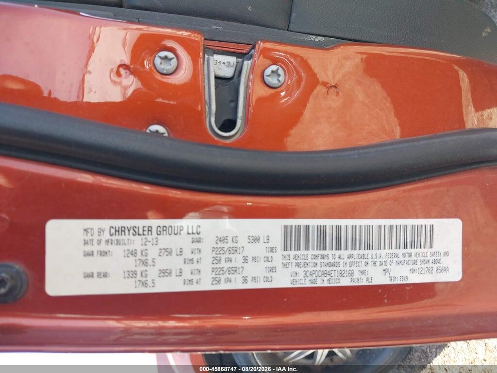3C4PDCAB4ET182168 2014 DODGE JOURNEY photo no. 9