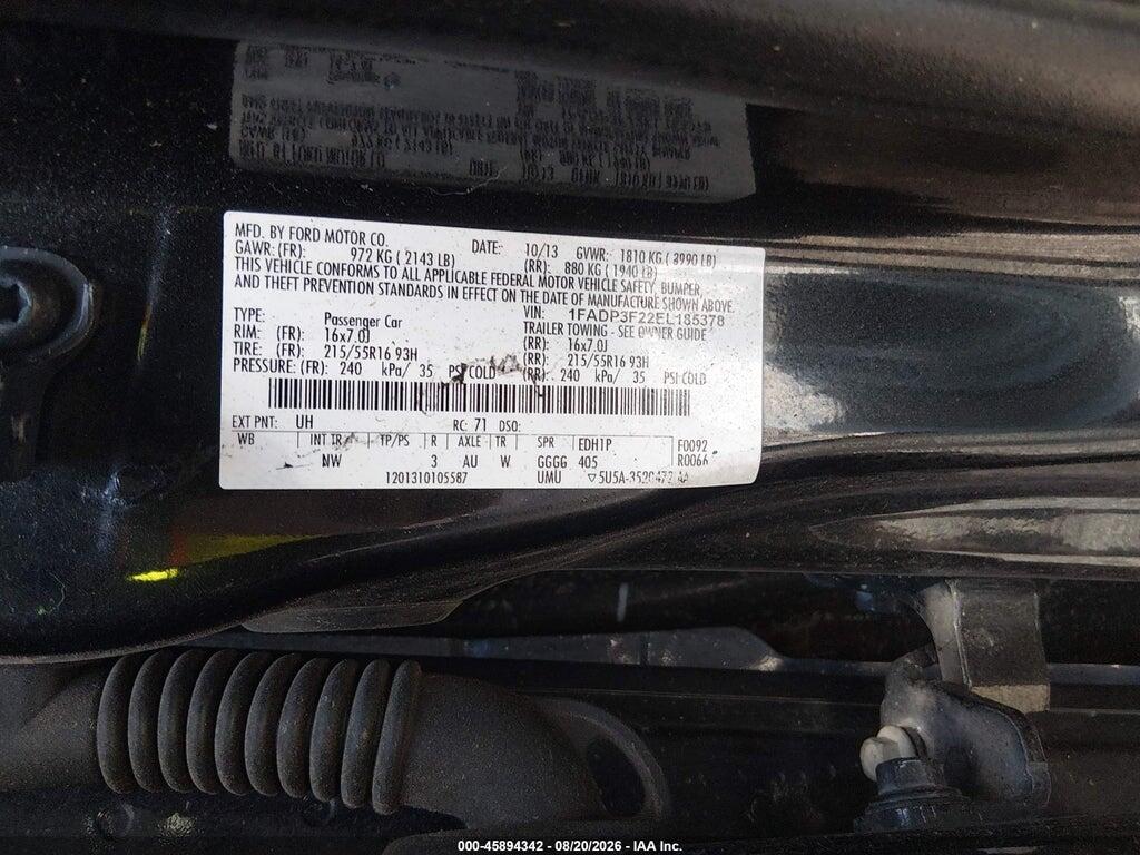 1FADP3F22EL185378 2014 FORD FOCUS photo no. 9
