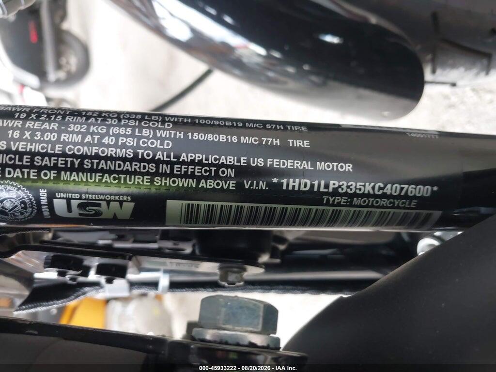 1HD1LP335KC407600 2019 HARLEY-DAVIDSON XL1200 photo no. 10