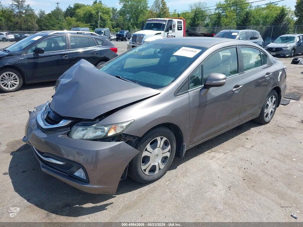 19XFB4F27DE000109 2013 HONDA CIVIC HYBRID photo no. 2