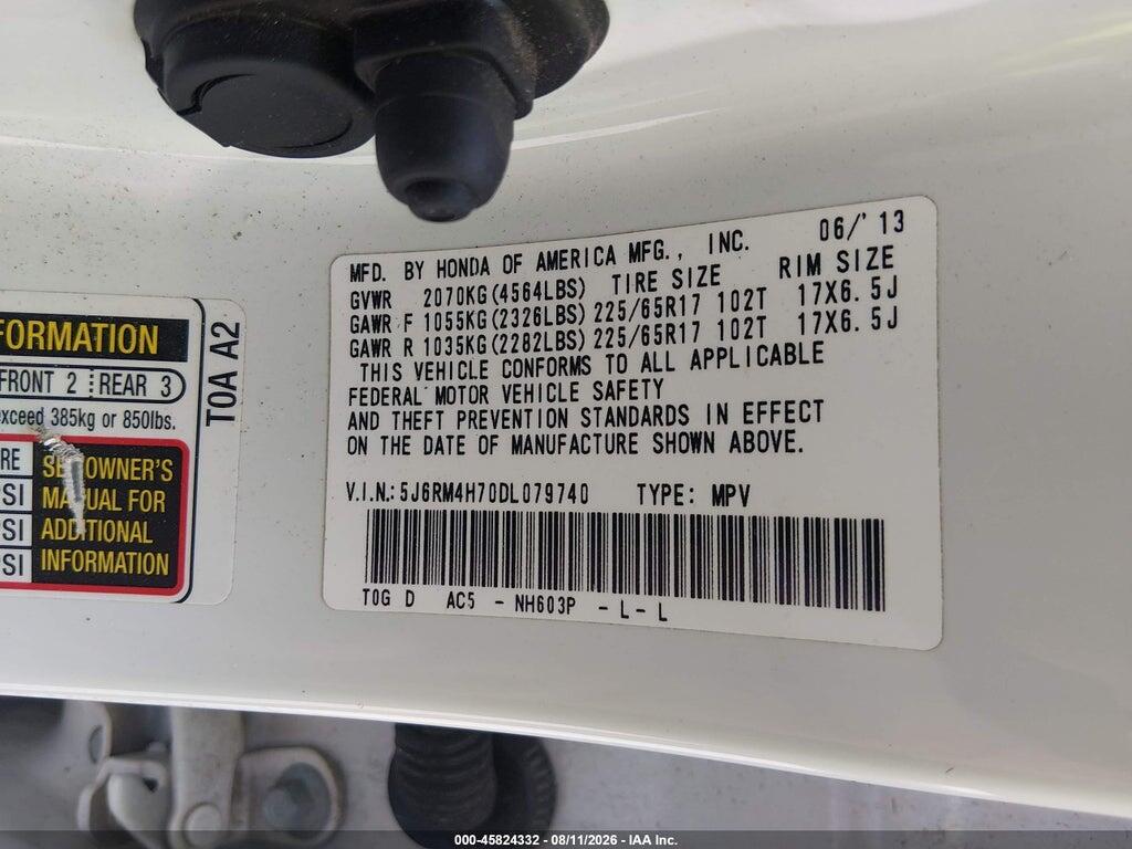 5J6RM4H70DL079740 2013 HONDA CR-V photo no. 9