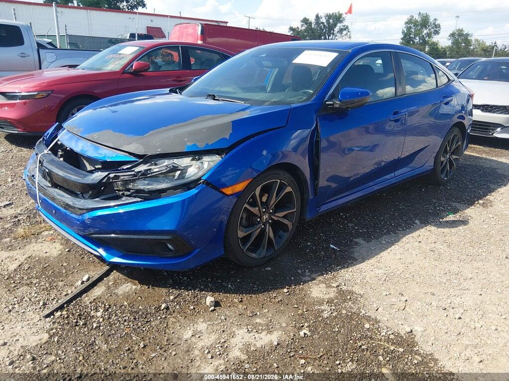 19XFC2F86KE001562 2019 HONDA CIVIC photo no. 2