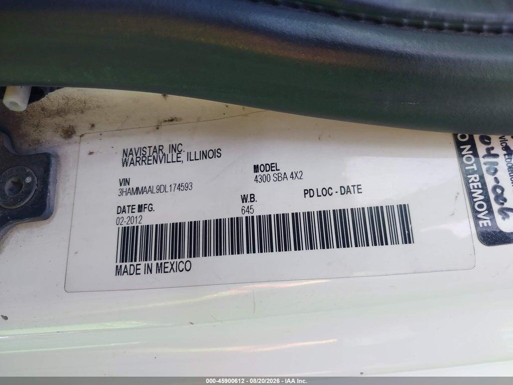 3HAMMAAL9DL174593 2013 INTERNATIONAL 4000 photo no. 8