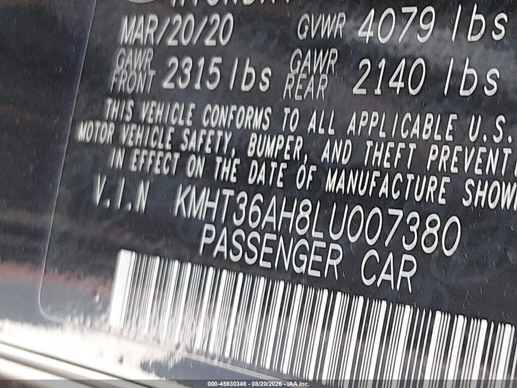 KMHT36AH8LU007380 2020 HYUNDAI VELOSTER N photo no. 9