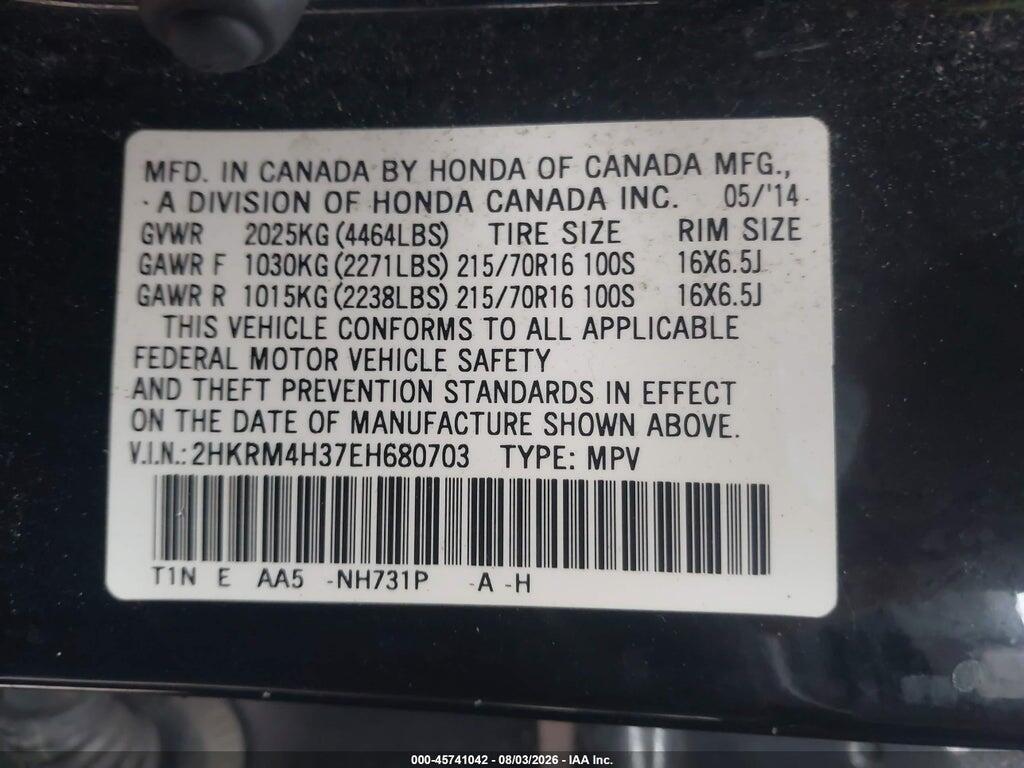 2HKRM4H37EH680703 2014 HONDA CR-V photo no. 9
