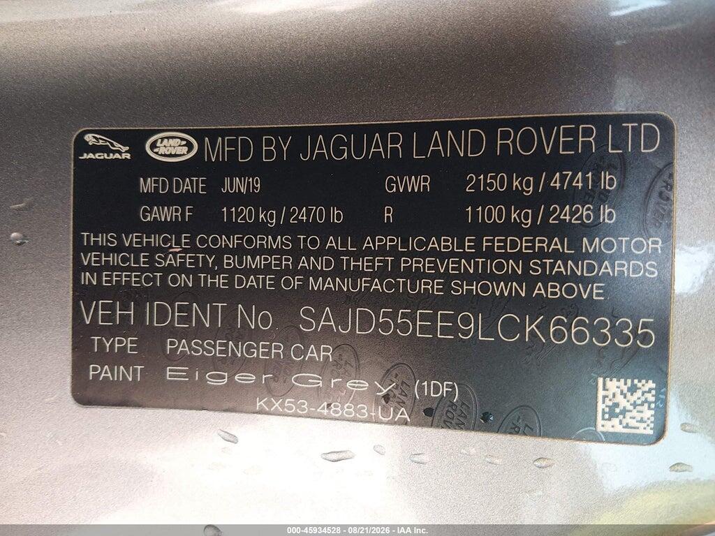 SAJD55EE9LCK66335 2020 JAGUAR F-TYPE photo no. 9