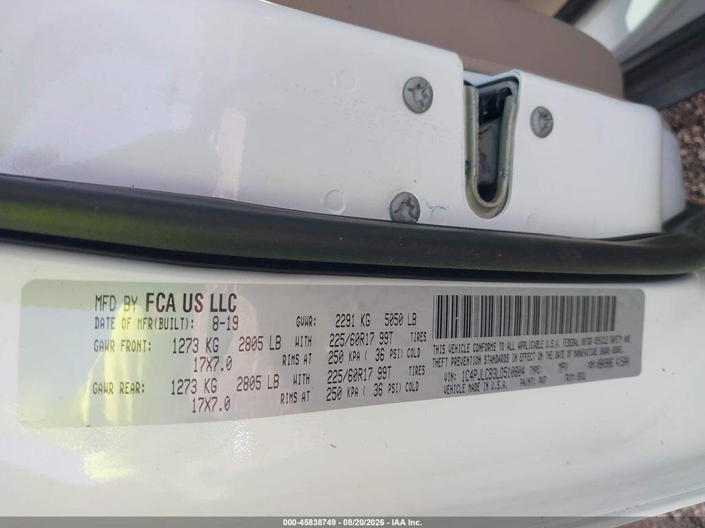 1C4PJLCB3LD510804 2020 JEEP CHEROKEE photo no. 9