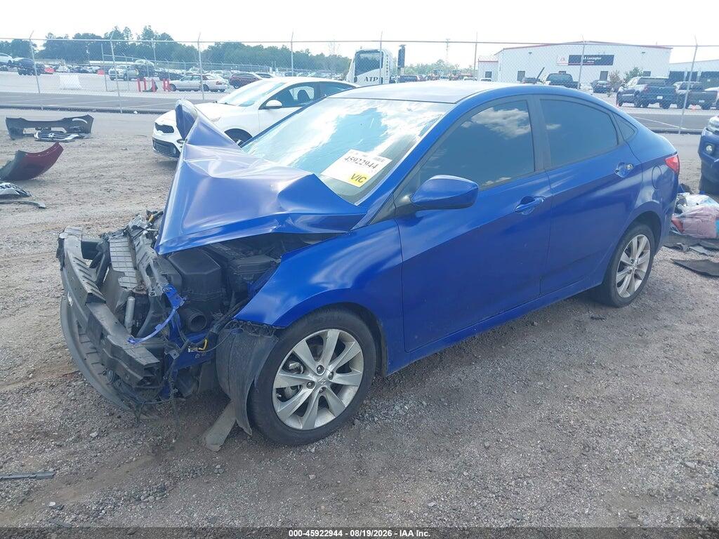 KMHCU4AE4EU620459 2014 HYUNDAI ACCENT photo no. 2