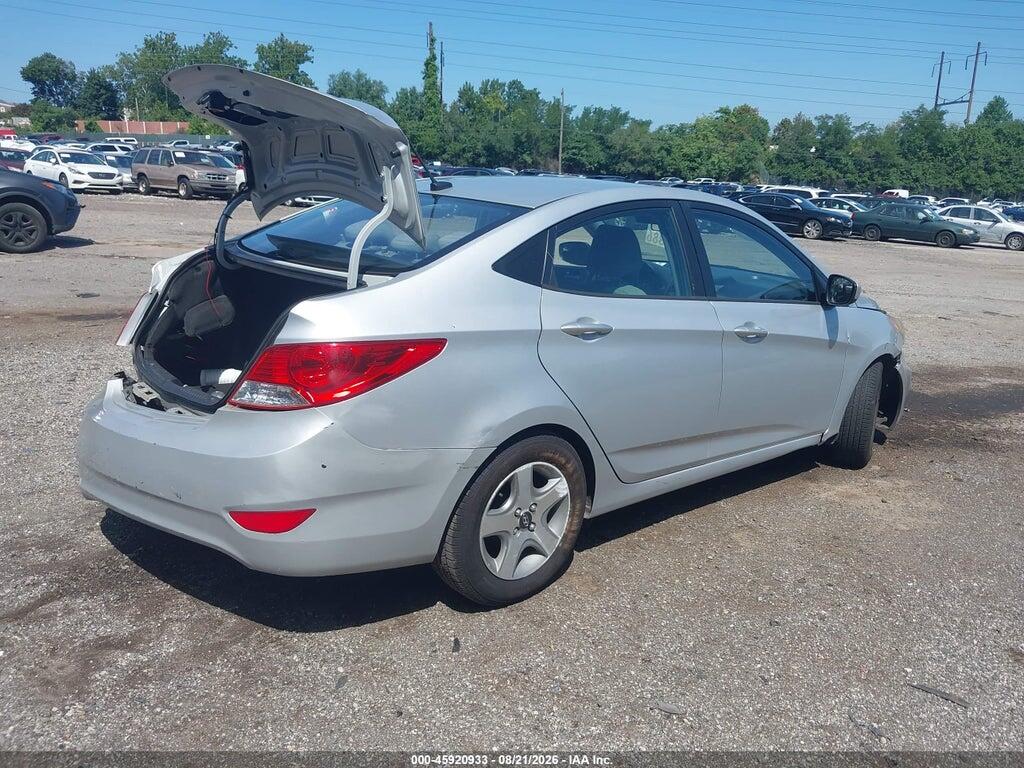 KMHCT4AE1EU590579 2014 HYUNDAI ACCENT photo no. 4