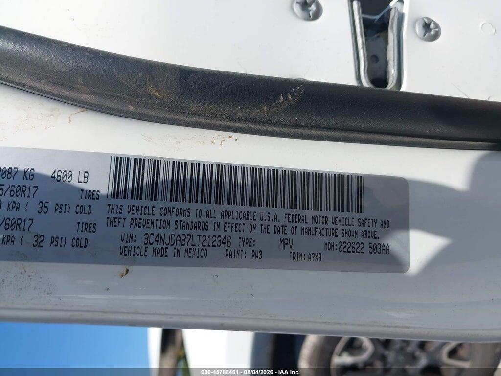 3C4NJDAB7LT212346 2020 JEEP COMPASS photo no. 9