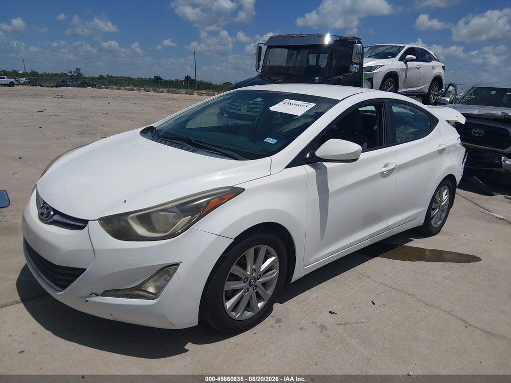 5NPDH4AE0EH475606 2014 HYUNDAI ELANTRA photo no. 2