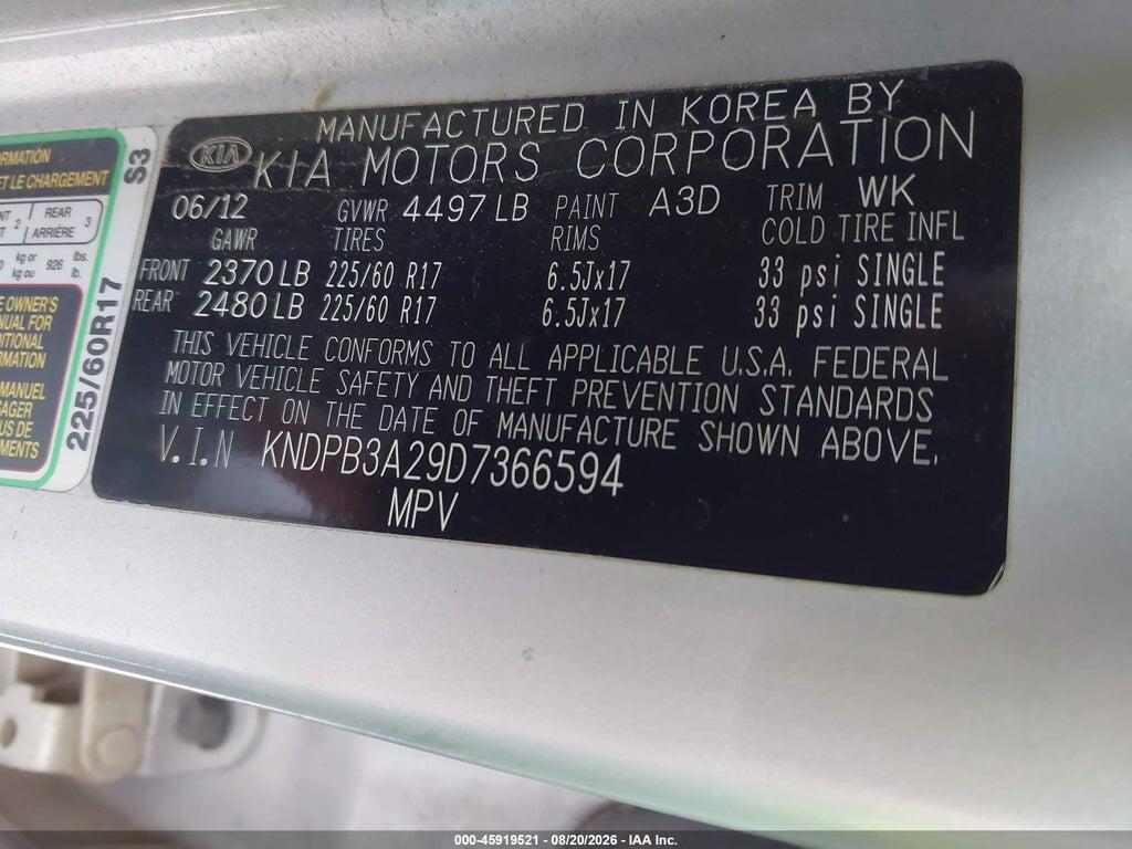 KNDPB3A29D7366594 2013 KIA SPORTAGE photo no. 9
