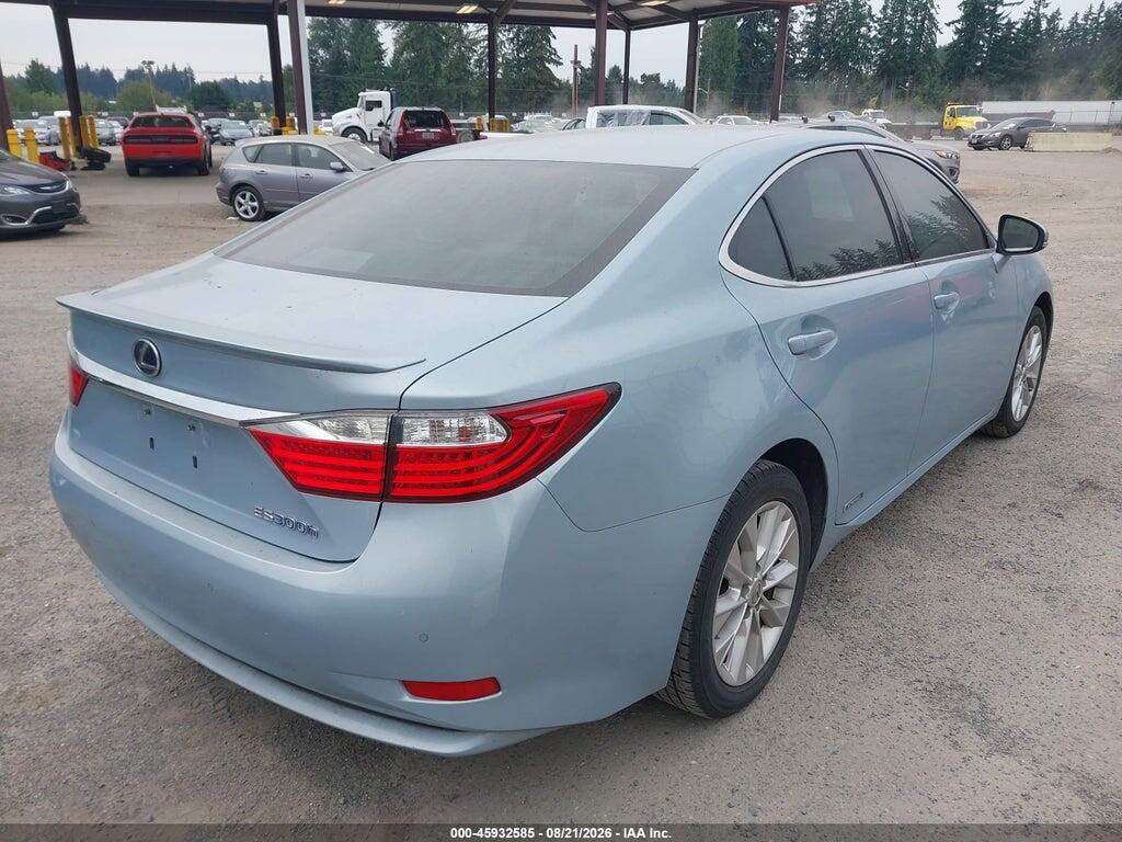 JTHBW1GG2D2022381 2013 LEXUS ES 300H photo no. 4