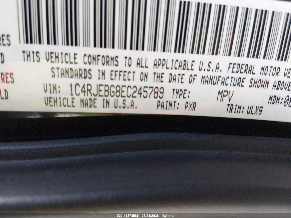 1C4RJEBG8EC245789 2014 JEEP GRAND CHEROKEE photo no. 9