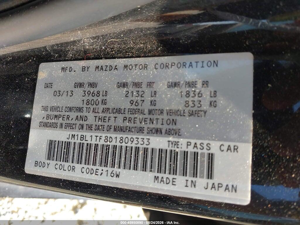 JM1BL1TF8D1809333 2013 MAZDA MAZDA3 photo no. 9