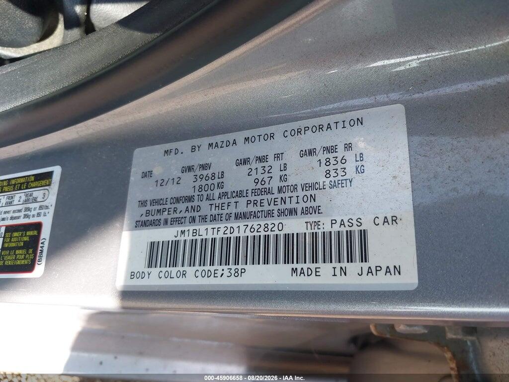 JM1BL1TF2D1762820 2013 MAZDA MAZDA3 photo no. 9