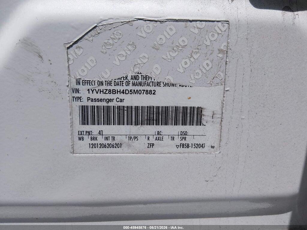 1YVHZ8BH4D5M07882 2013 MAZDA MAZDA6 photo no. 9