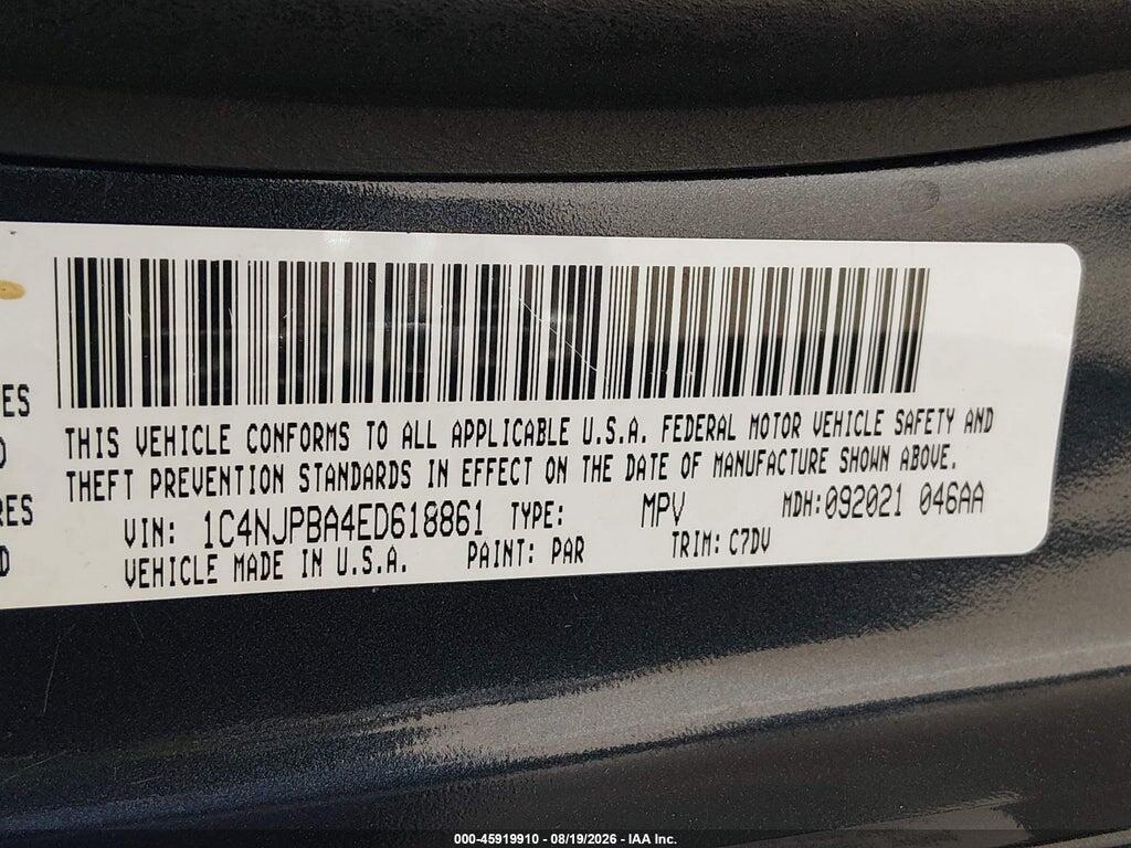 1C4NJPBA4ED618861 2014 JEEP PATRIOT photo no. 9