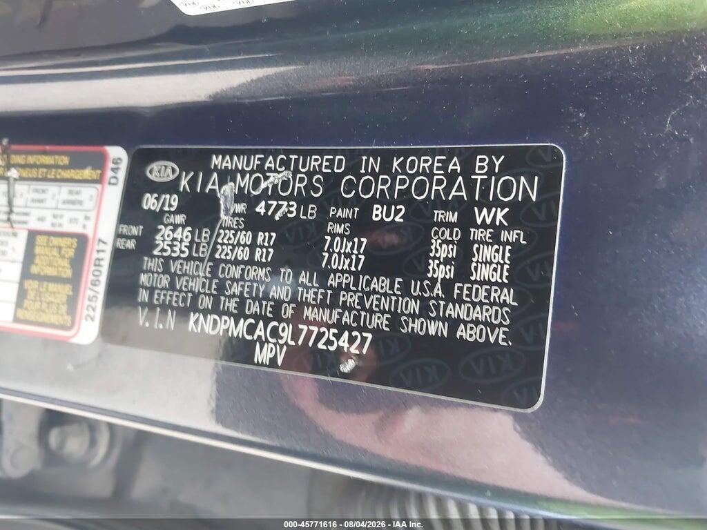 KNDPMCAC9L7725427 2020 KIA SPORTAGE photo no. 9
