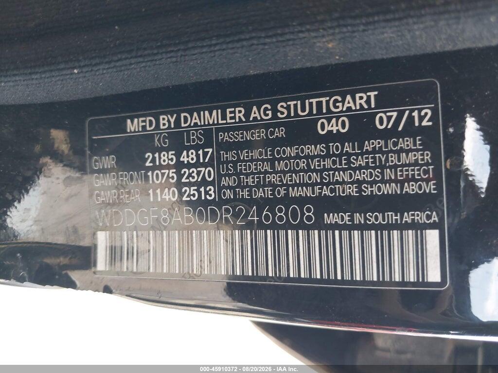 WDDGF8AB0DR246808 2013 MERCEDES-BENZ C 300 photo no. 9