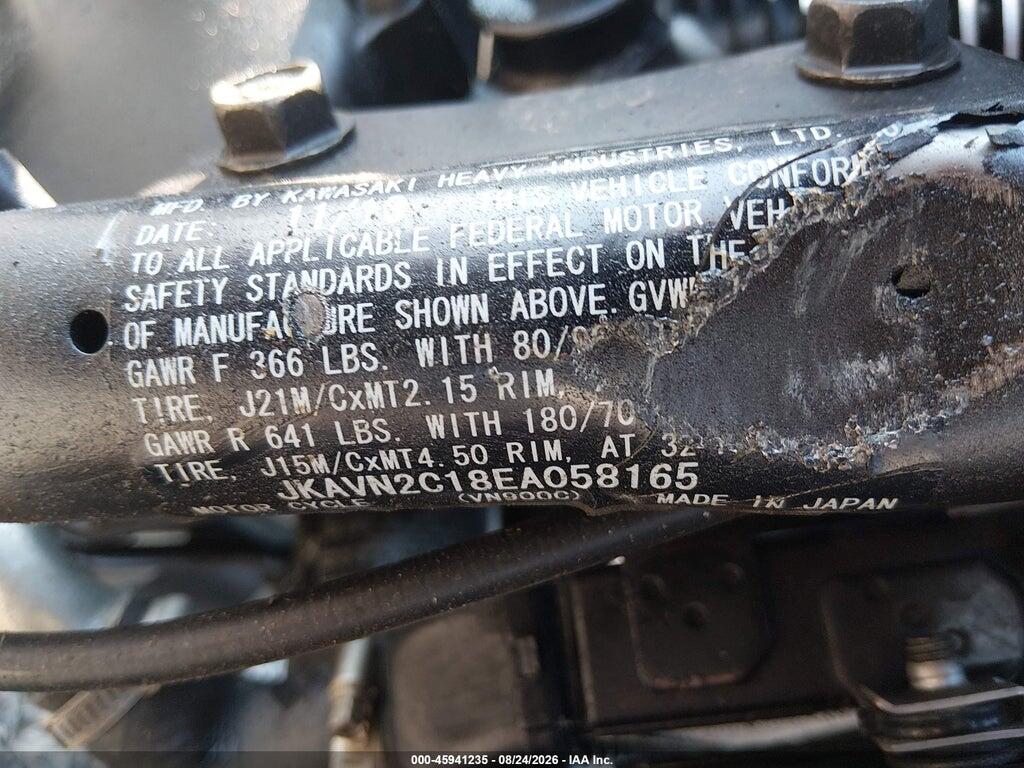 JKAVN2C18EA058165 2014 KAWASAKI VN900 photo no. 10