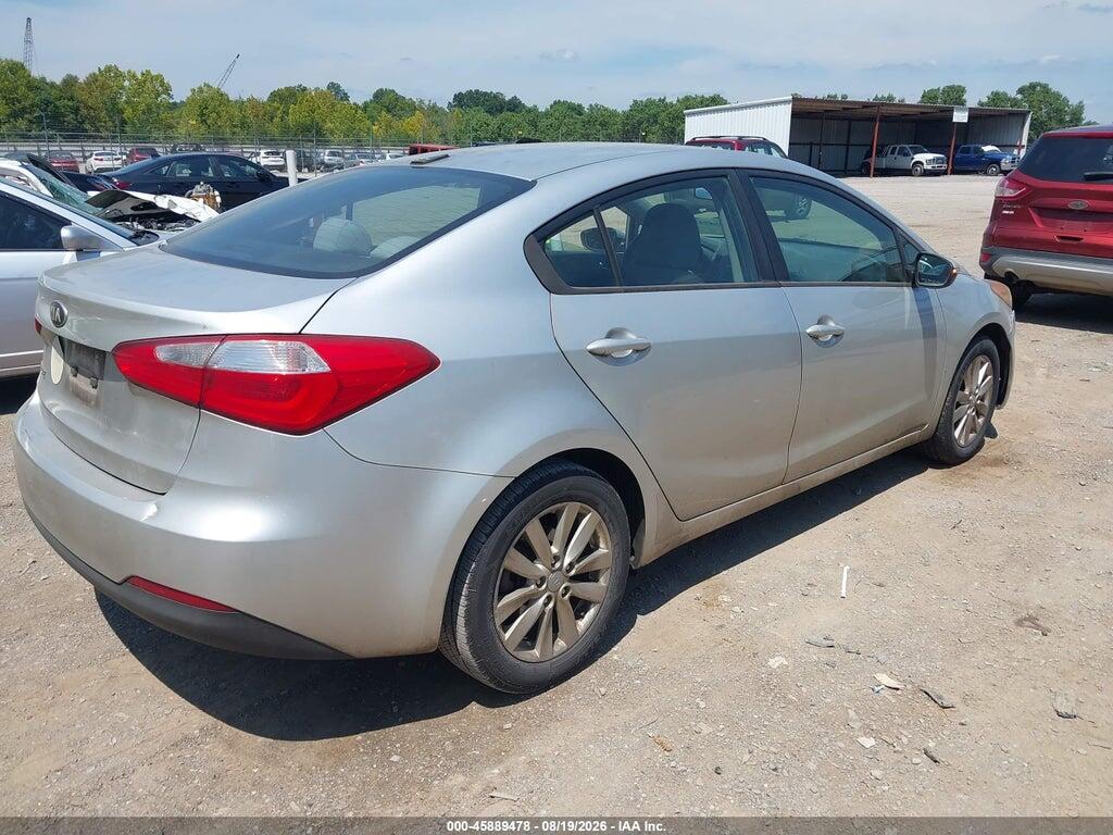 KNAFX4A64E5160700 2014 KIA FORTE photo no. 4