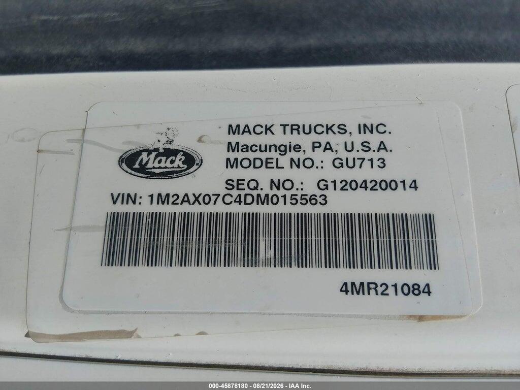 1M2AX07C4DM015563 2013 MACK 700 photo no. 9