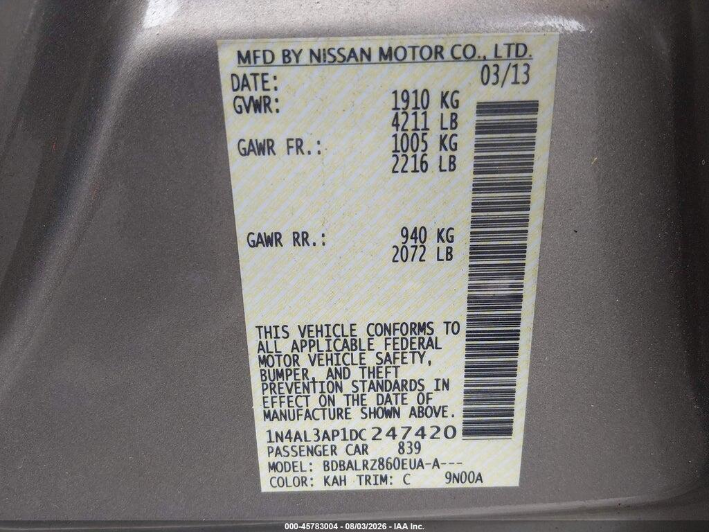 1N4AL3AP1DC247420 2013 NISSAN ALTIMA photo no. 9