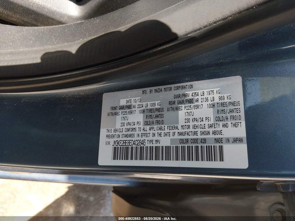 JM3KE2BE8E0402846 2014 MAZDA CX-5 photo no. 9