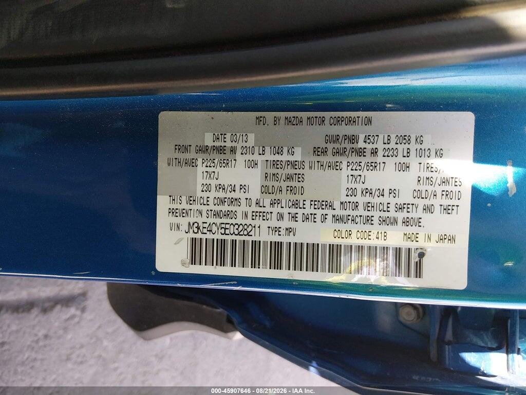 JM3KE4CY5E0328211 2014 MAZDA CX-5 photo no. 9