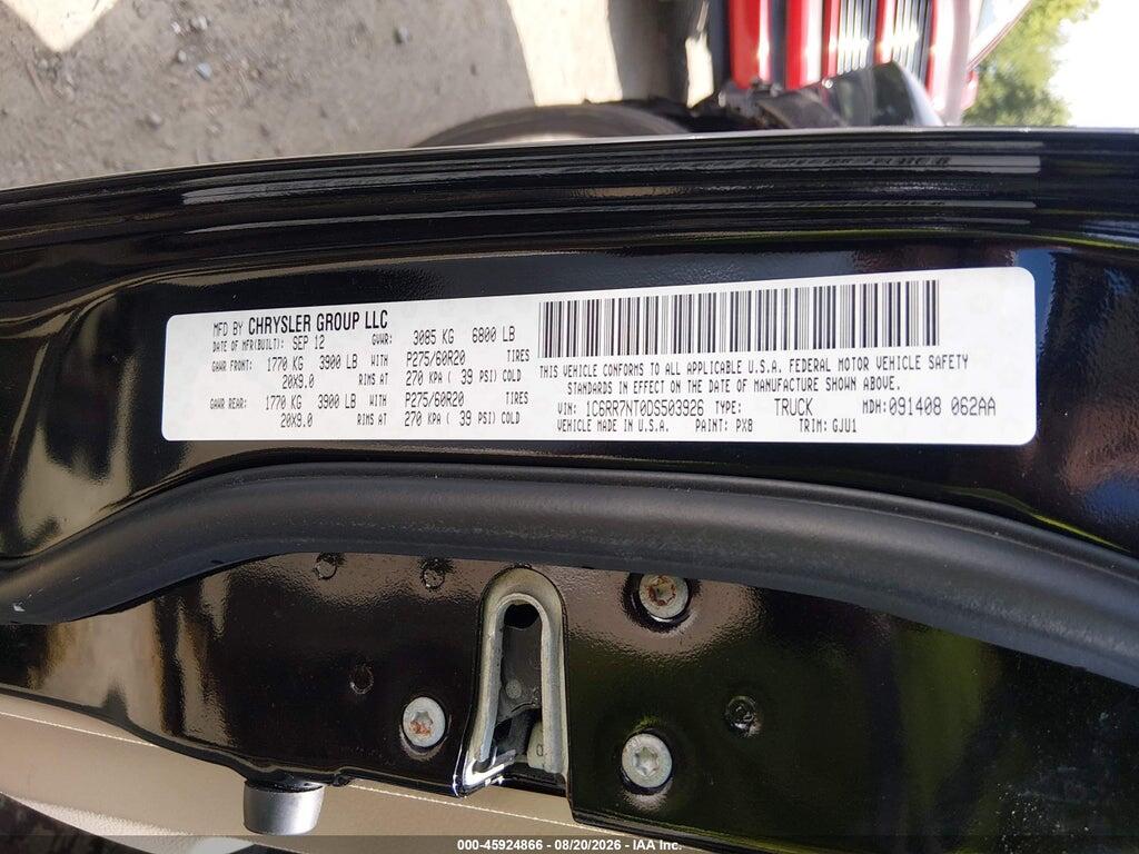 1C6RR7NT0DS503926 2013 RAM 1500 photo no. 9
