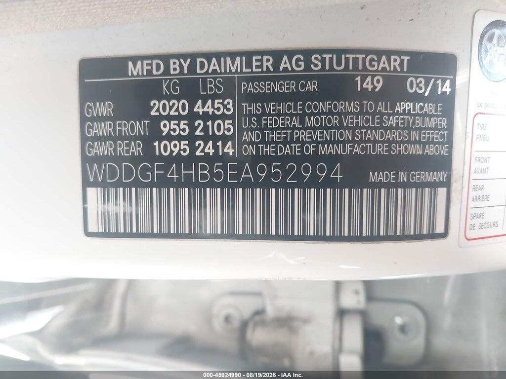 WDDGF4HB5EA952994 2014 MERCEDES-BENZ C 250 photo no. 9