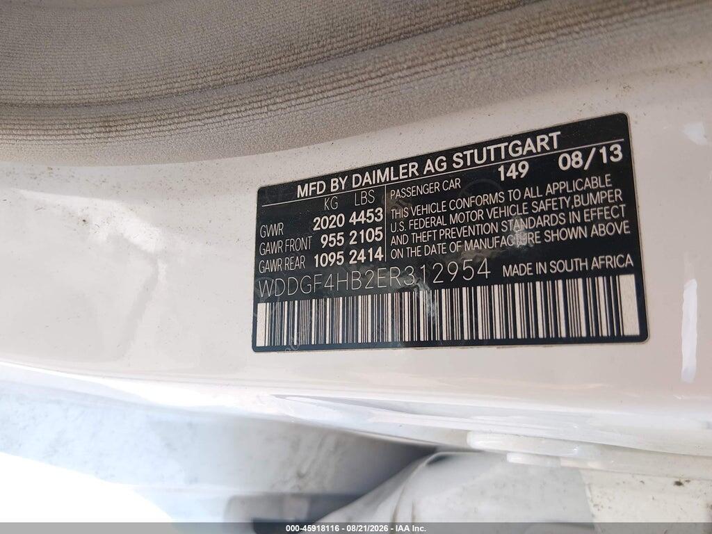 WDDGF4HB2ER312954 2014 MERCEDES-BENZ C 250 photo no. 9
