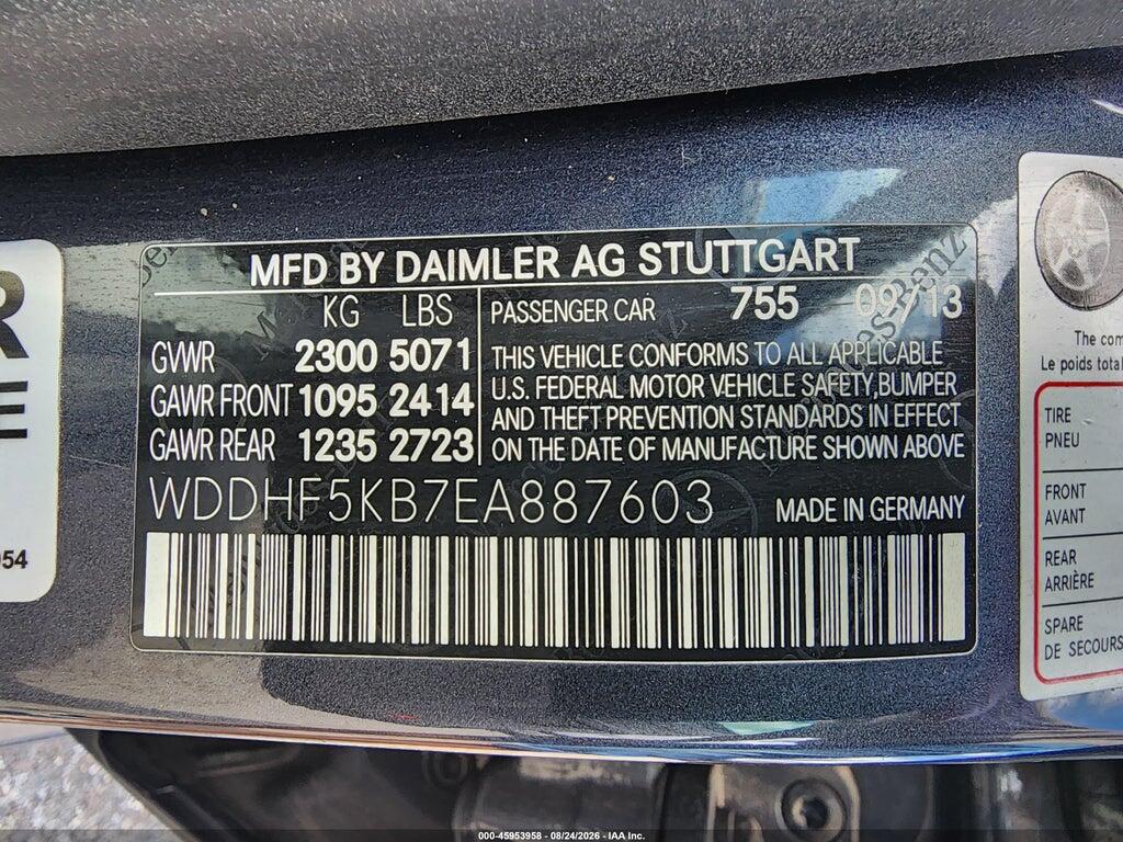 WDDHF5KB7EA887603 2014 MERCEDES-BENZ E 350 photo no. 9