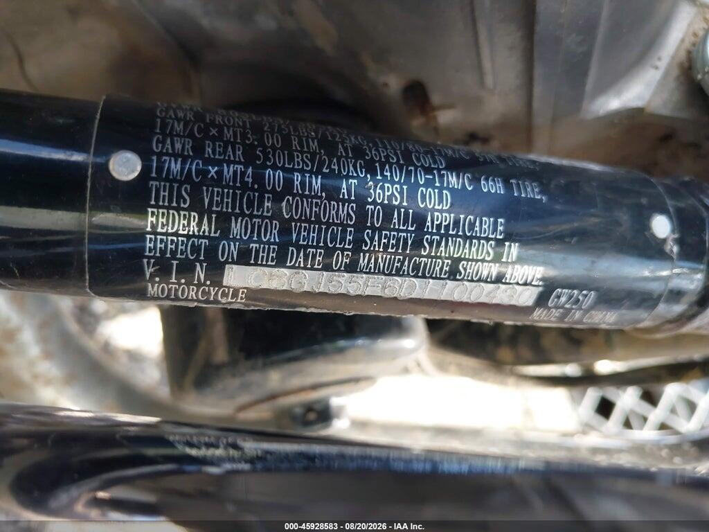 LC6GJ55F6D1100430 2013 SUZUKI GW250 photo no. 10