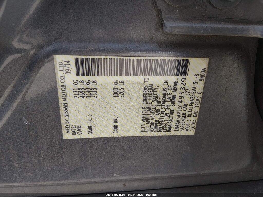1N4AA5AP1EC495329 2014 NISSAN MAXIMA photo no. 9