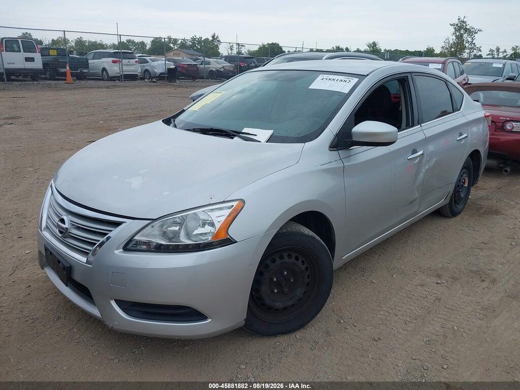 3N1AB7AP0EY256478 2014 NISSAN SENTRA photo no. 2