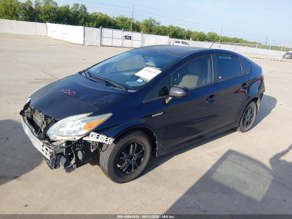 JTDKN3DU2D0345593 2013 TOYOTA PRIUS photo no. 2