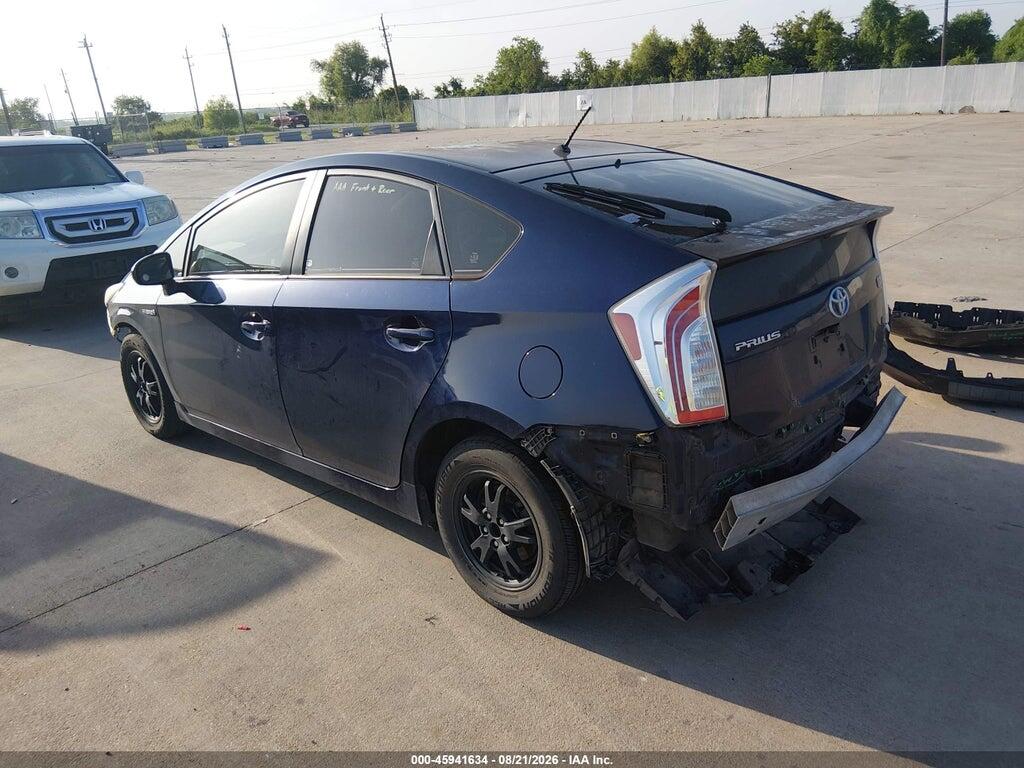 JTDKN3DU2D0345593 2013 TOYOTA PRIUS photo no. 3